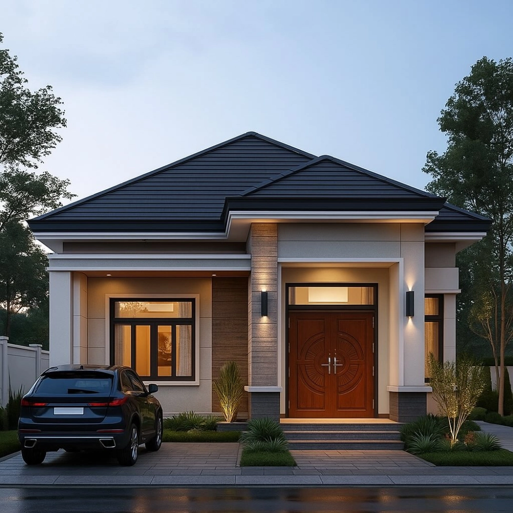 Xu hướng thiết kế nhà cấp 4 hiện đại ở vùng ngoại ô 