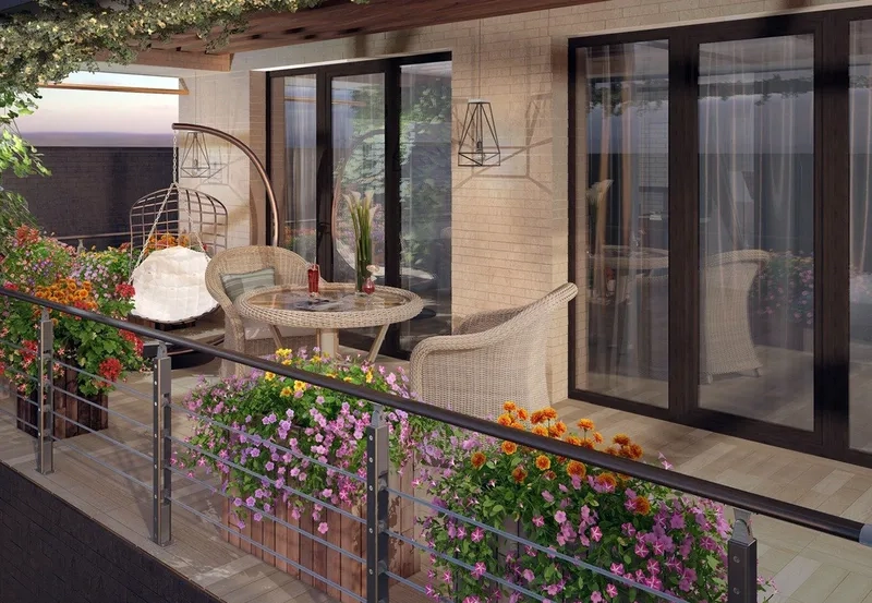 Thiết kế ban công cho nhà ống hẹp