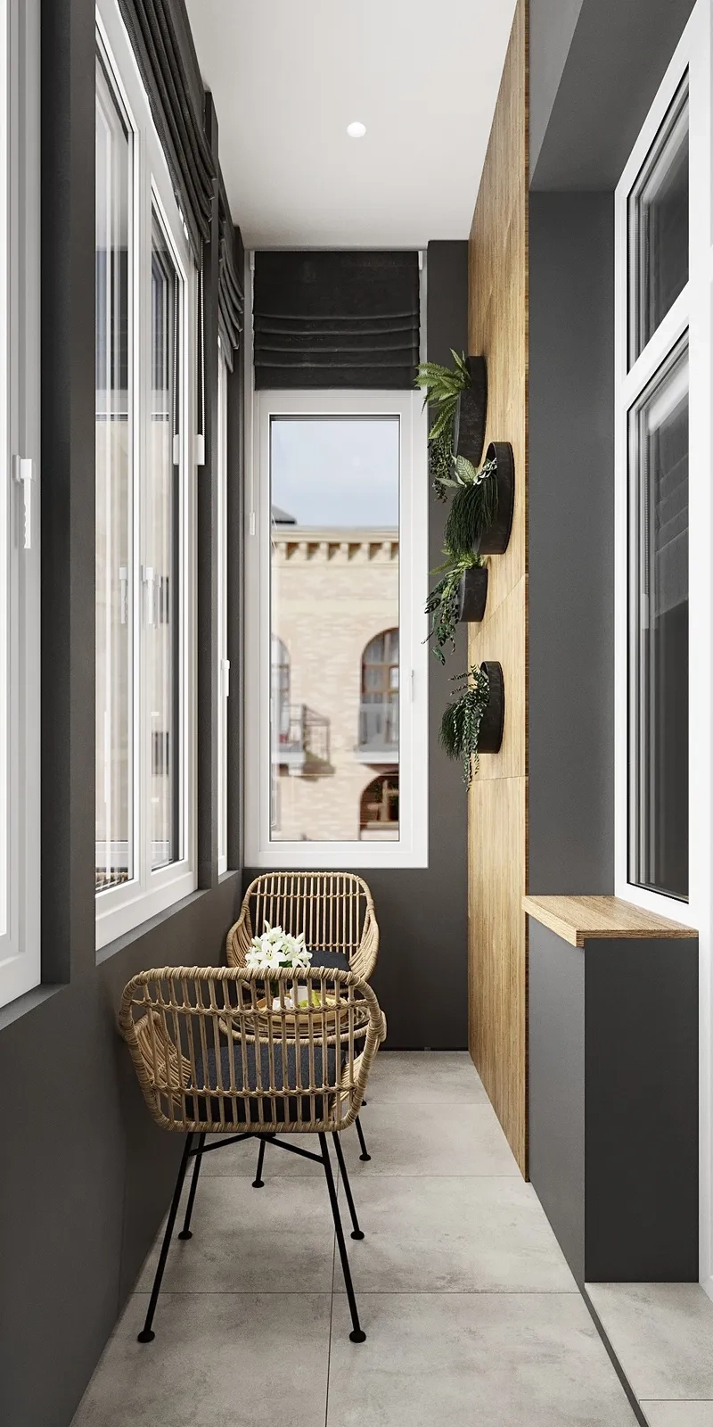 Ban công nhà ống tối ưu