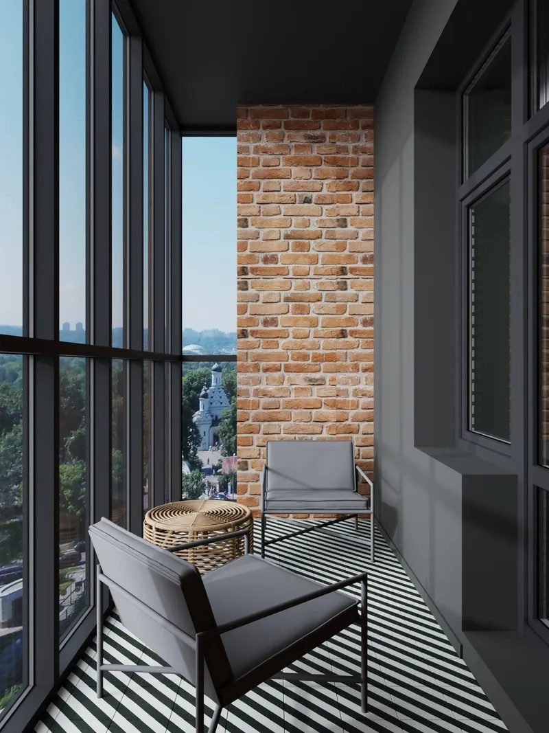 Ban công kính nhà phố