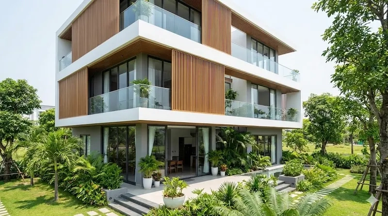 Bài trí nội thất biệt thự 2 mặt tiền sang trọng và đẹp