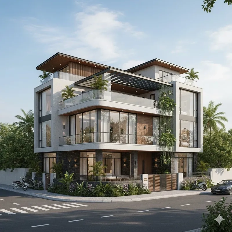 Lựa chọn biệt thự 2 mặt tiền ở phố tiện nghi