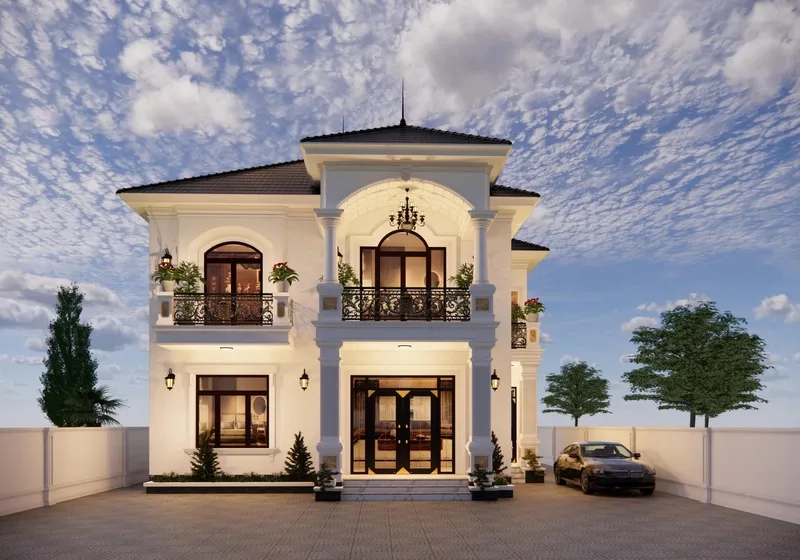 Khám phá biệt thự 2 tầng sang trọng cho gia đình