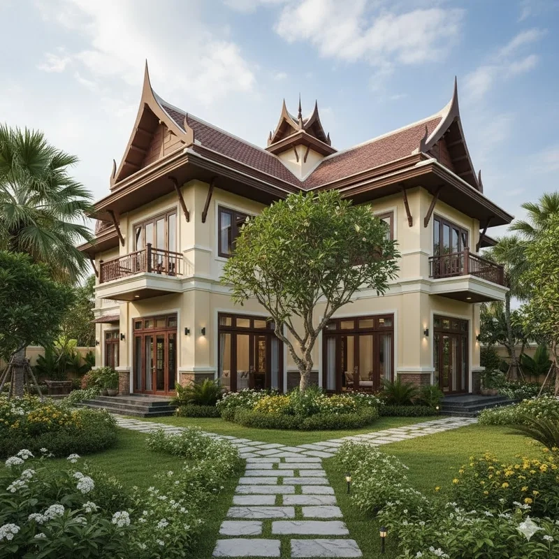 Xây dựng chuyên nghiệp với thi công biệt thự chữ L chuẩn