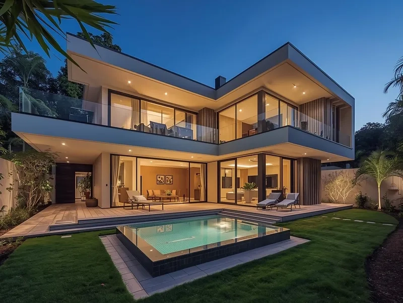 Tư vấn phong thuỷ biệt thự có hồ bơi mang tài lộc