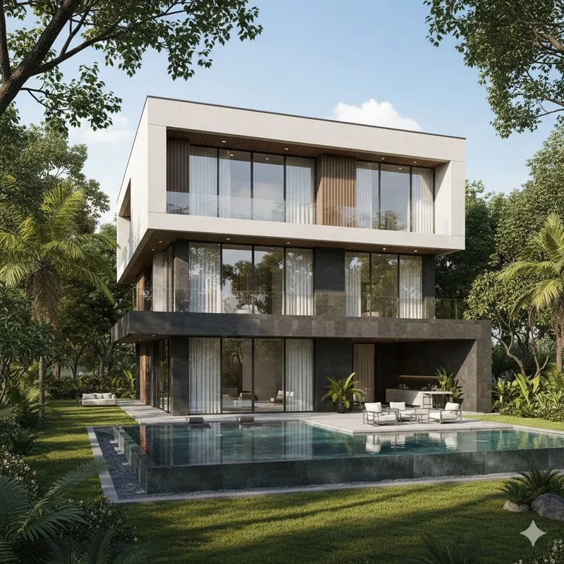 Khám phá ảnh Biệt thự đơn lập sang trọng và hiện đại