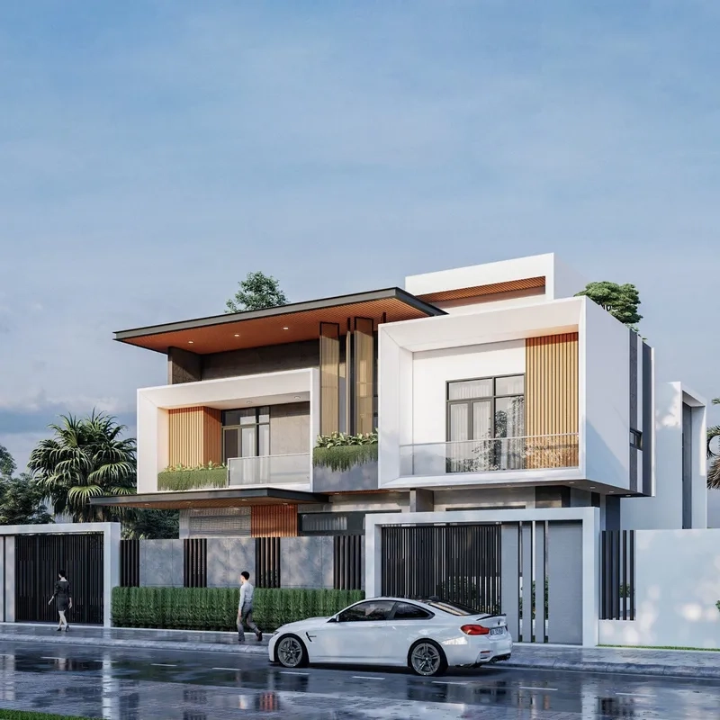 Thiết kế tinh tế thiết kế biệt thự hiện đại thời thượng