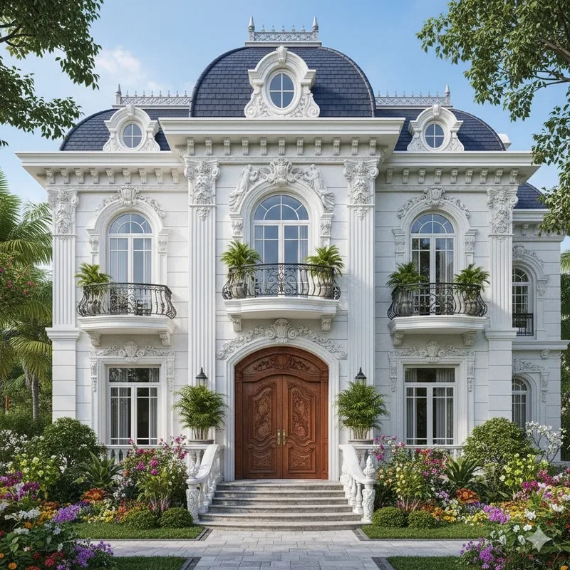 Chiêm ngưỡng hình ảnh biệt thự kiểu pháp đẹp mọi góc