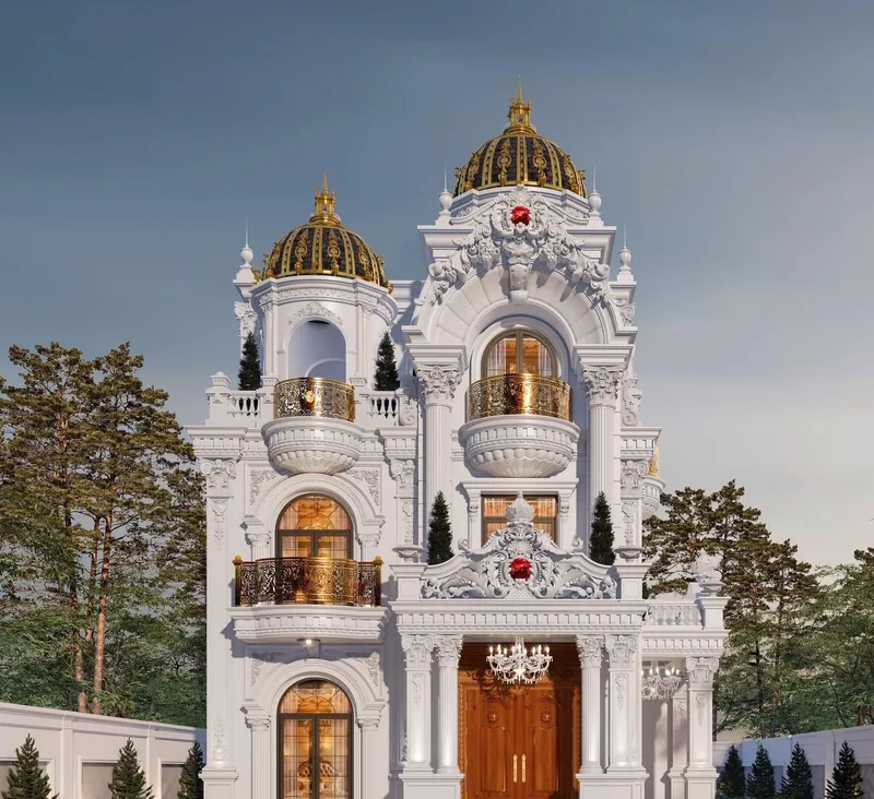 Sang trọng vượt thời gian biệt thự lâu đài tân cổ điển