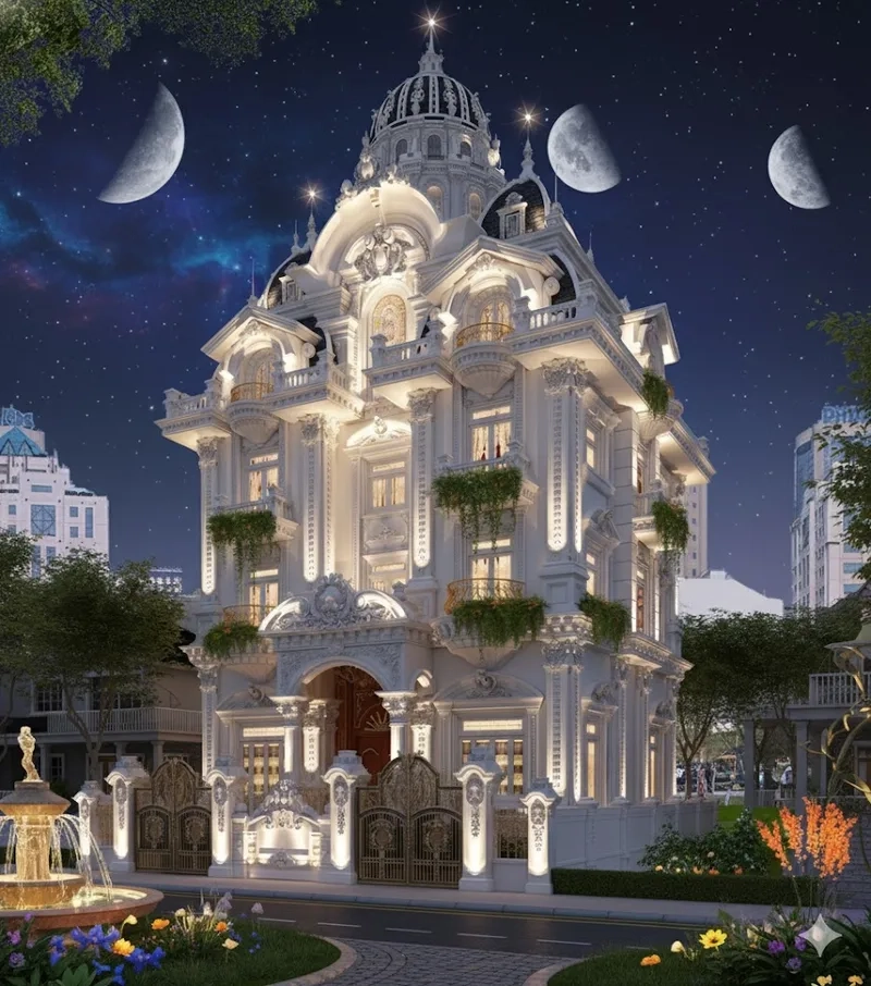 Trọn vẹn thiên nhiên mẫu biệt thự lâu đài đẹp tuyệt tác