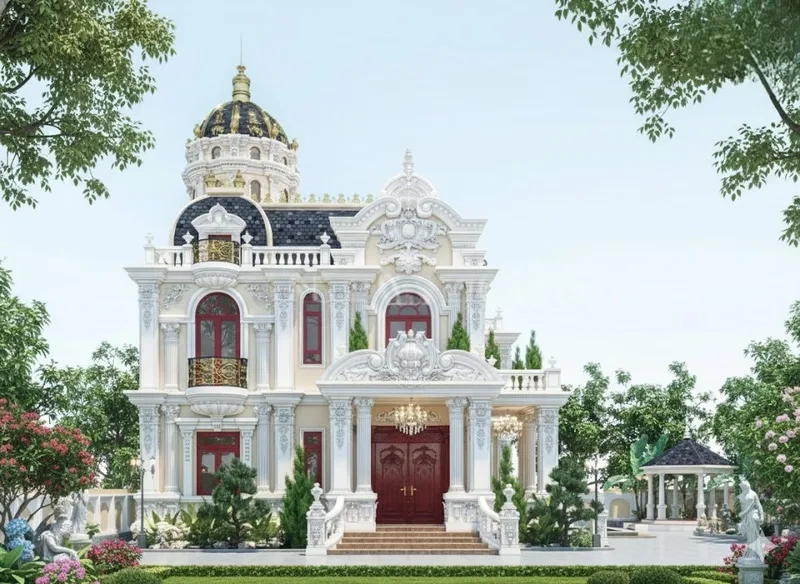 Sống gần thủ đô với biệt thự lâu đài gần Hà Nội tiện nghi