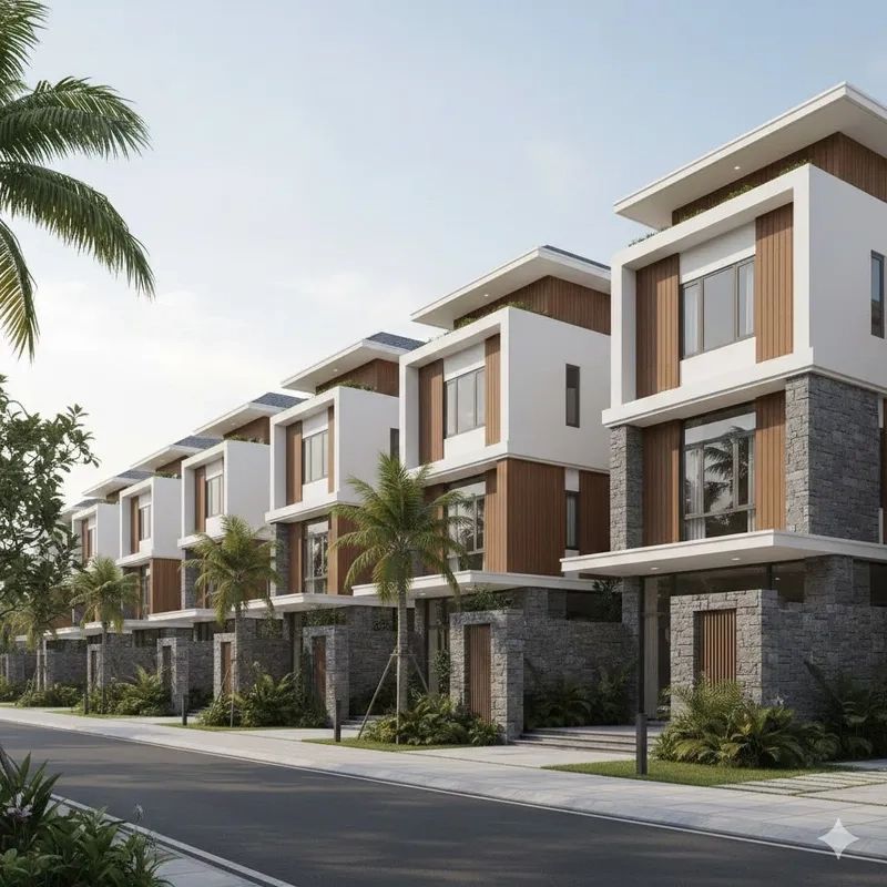 Thư giãn tại biệt thự liền kề có sân vườn xanh mát