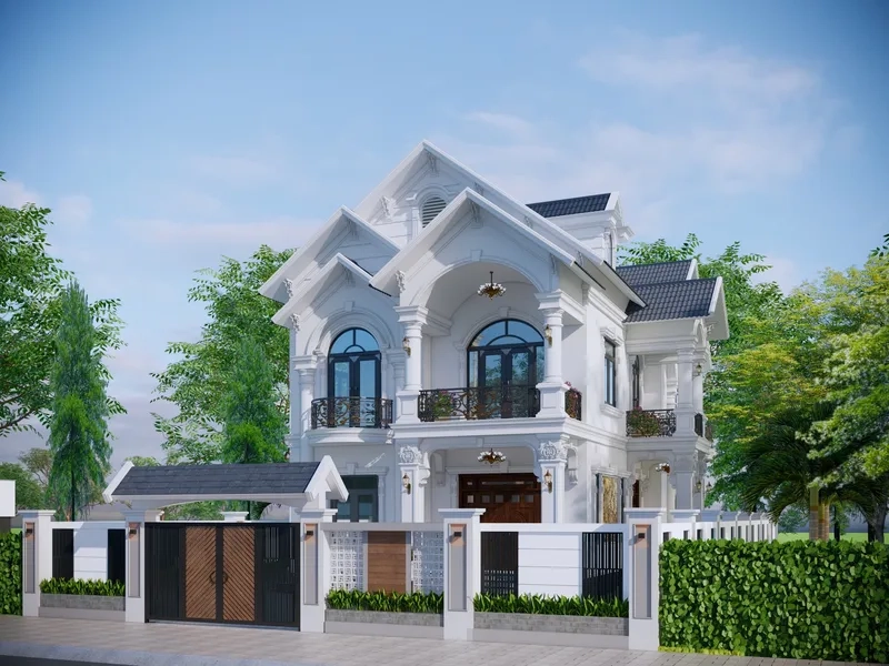 Tính toán chi phí xây biệt thự mái thái chính xác