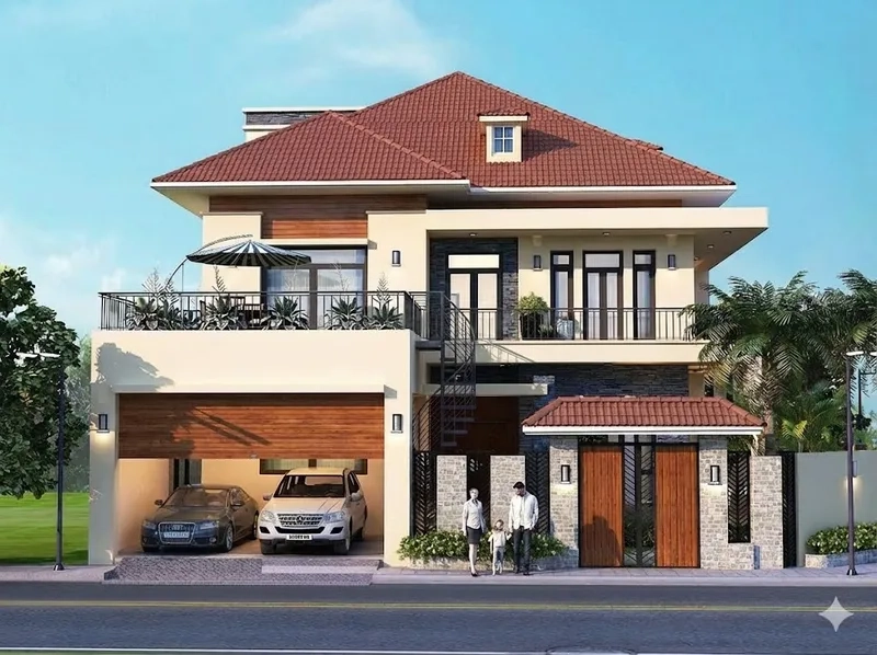 Chiêm ngưỡng biệt thự mái thái tân cổ điển tinh tế