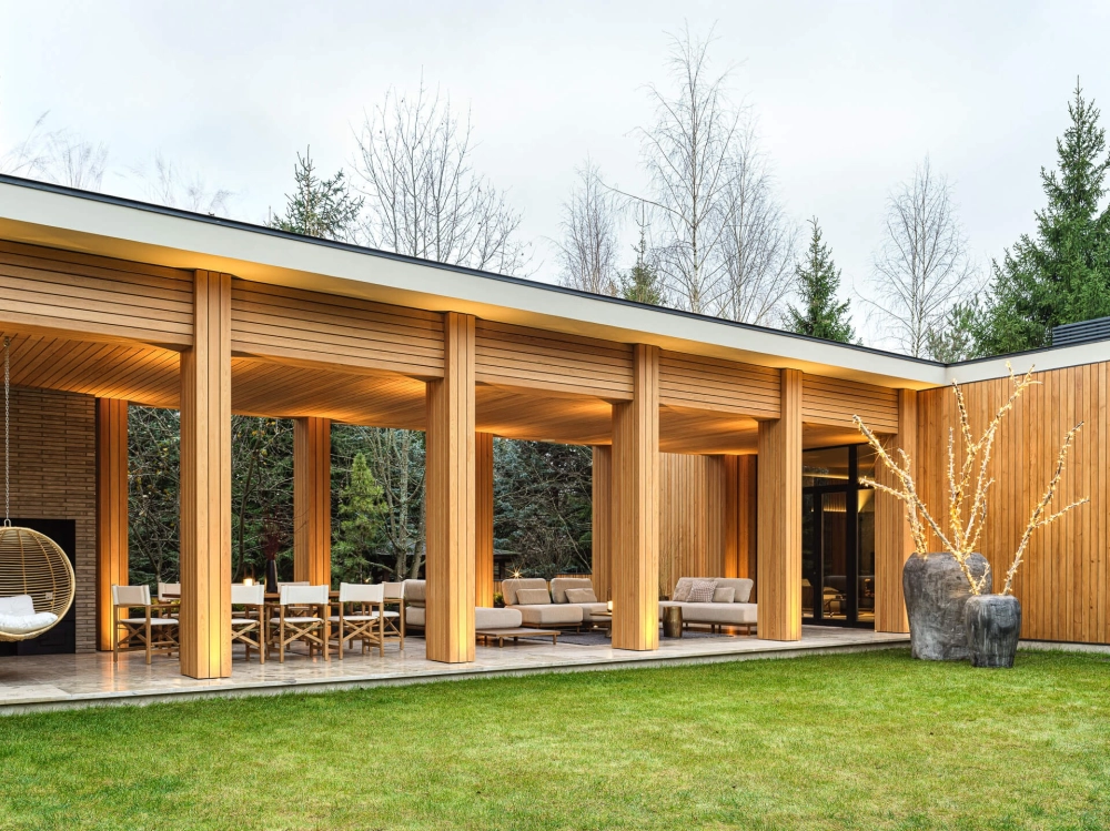 Khuôn viên biệt thự nhà vườn 150m2 với không gian xanh mát bao quanh