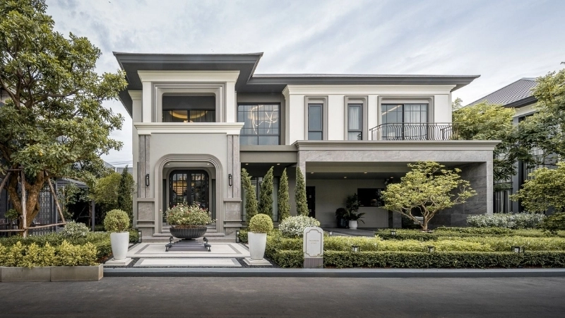 Mẫu biệt thự nhà vườn tân cổ điển 3 tầng đẳng cấp