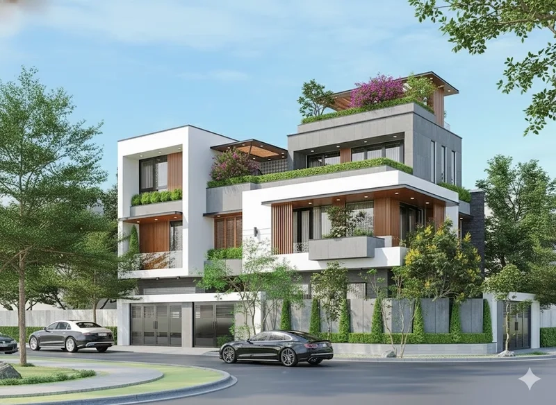 Trải nghiệm biệt thự phố hiện đại tiện nghi và sang