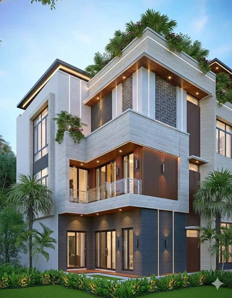 Bài trí nội thất biệt thự phố tinh tế và độc đáo