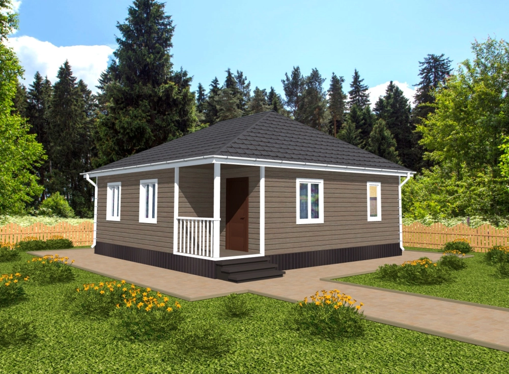 Kiến trúc mẫu nhà vườn cấp 4 mái tôn giả ngói tiết kiệm