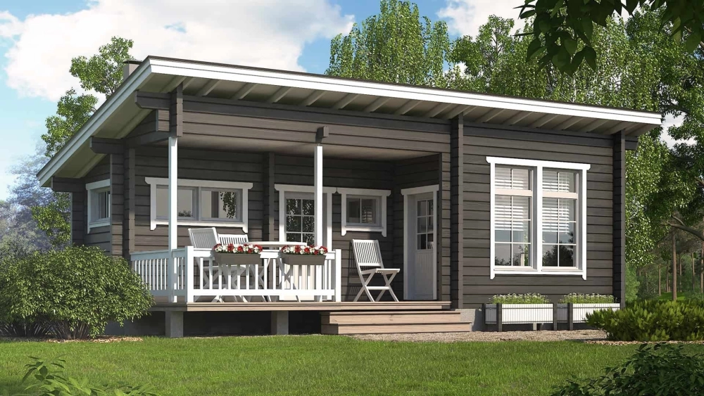 Hệ thống đèn chiếu sáng lung linh cho nhà vườn cấp 4