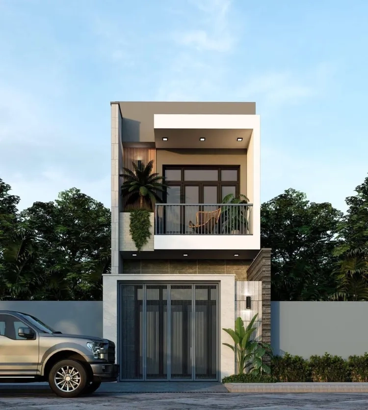 Trải nghiệm ảnh mặt tiền nhà ống rộng 6m sang trọng