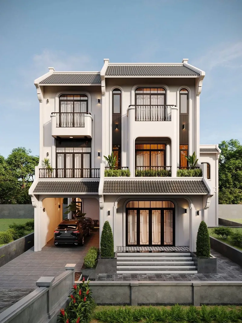 Khám phá phối cảnh mẫu biệt thự đẹp hiện đại