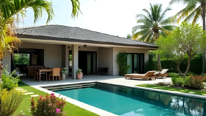 Lựa chọn gạch lát bể bơi đẹp màu xanh ngọc bích