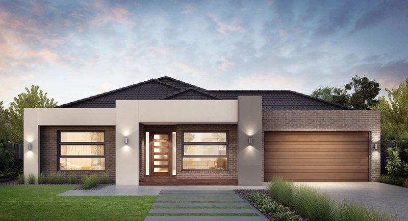 Mẫu nhà cấp 4 đẹp có sân vườn xanh mát thư thái