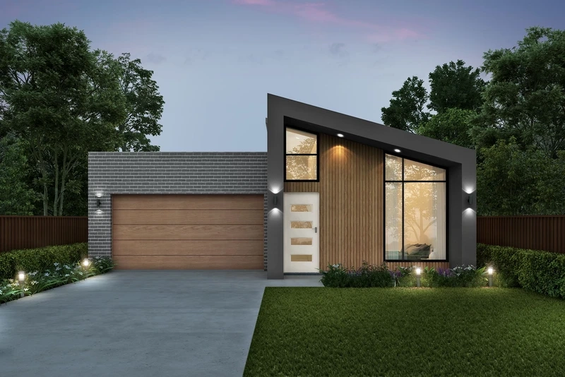 Phối cảnh phối cảnh mẫu nhà cấp 4 đẹp sống động chân thực