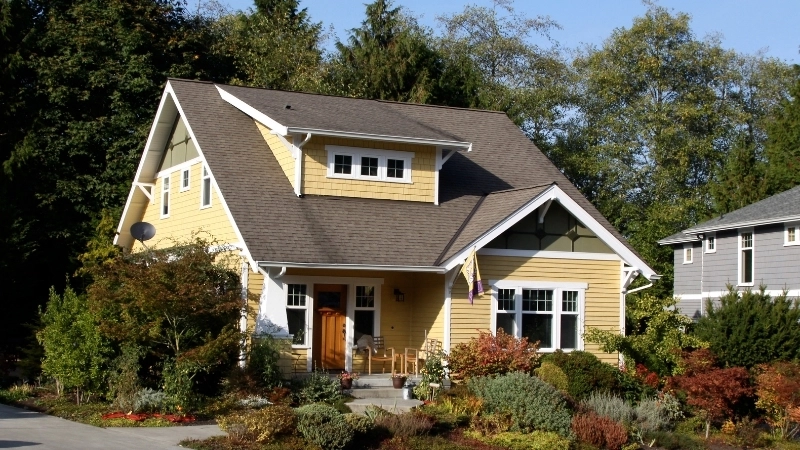 Thiết kế nhà kiểu Mỹ 1 tầng mái dốc truyền thống