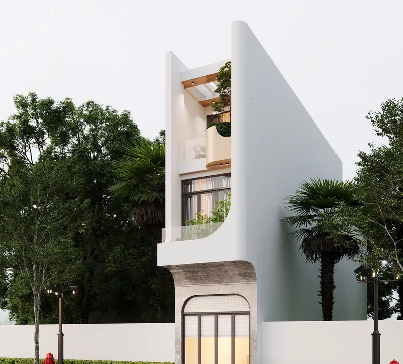 Phối màu sơn nhà phố tinh tế