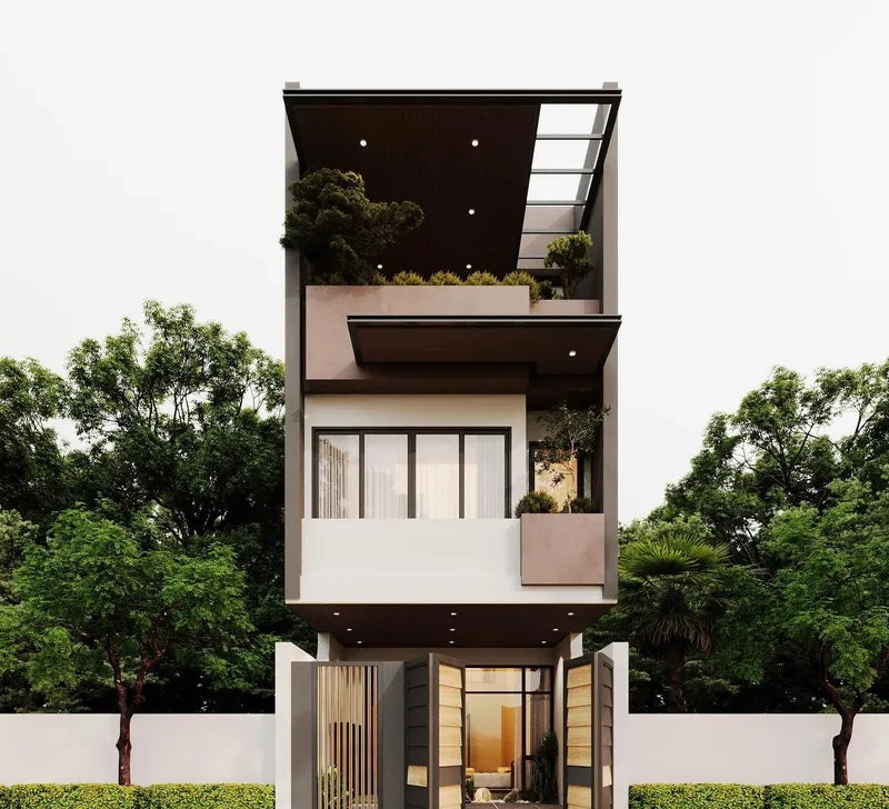 Nhà phố 2 tầng mái thái