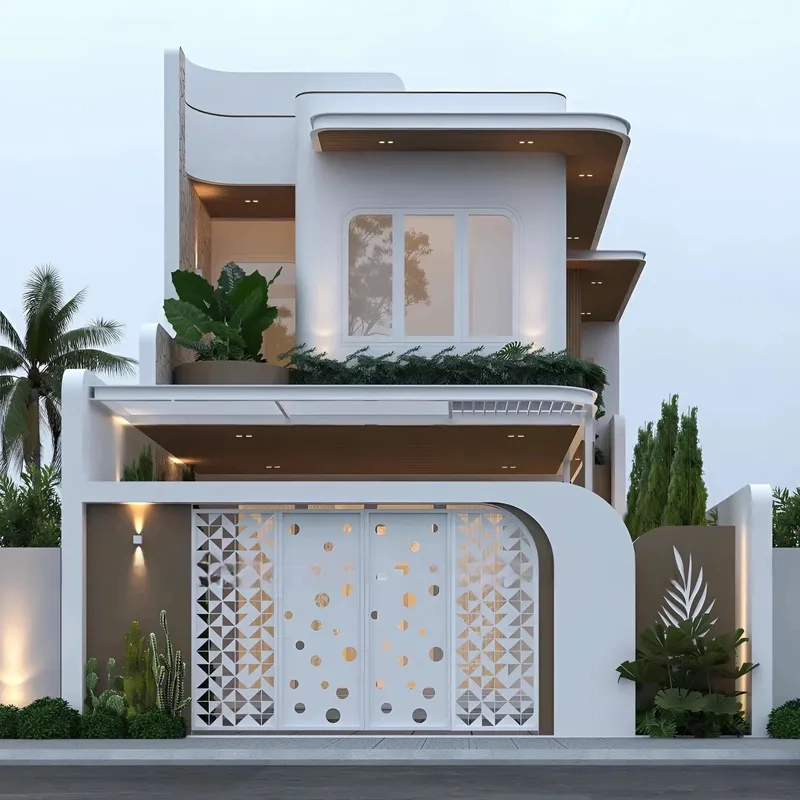 Màu sơn ngoại thất nhà phố hợp mệnh