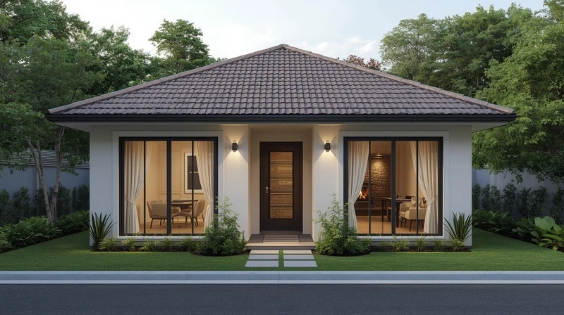 Mẫu nhà cấp 4 diện tích nhỏ hiện đại trẻ trung sang xịn