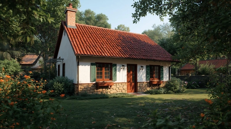 Mẫu nhà cấp 4 diện tích nhỏ mái bằng tối giản tinh tế