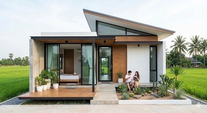 Mẫu nhà cấp 4 diện tích nhỏ công năng cao tối ưu sử dụng