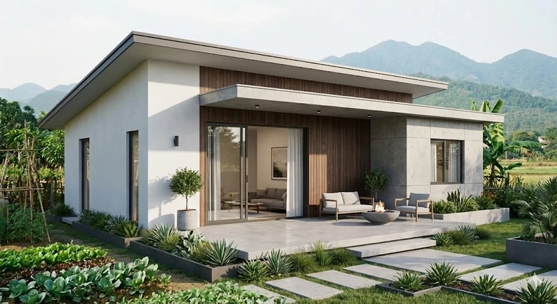 Chọn ngay nhà cấp 4 diện tích nhỏ giá tiết kiệm mà vẫn đẹp