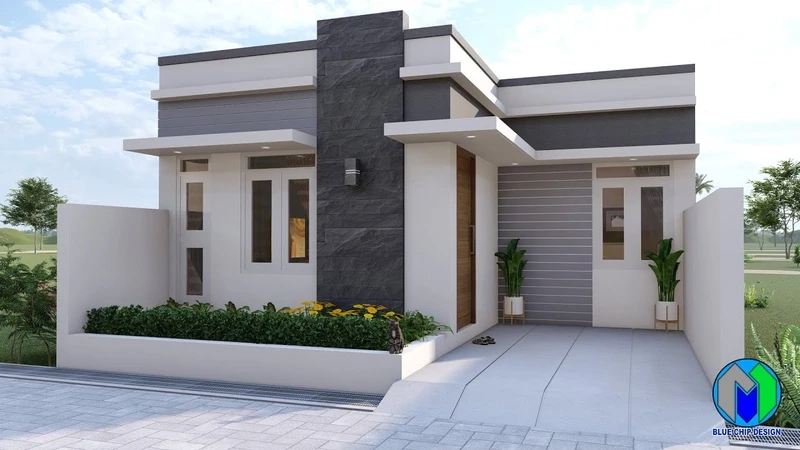 Nét cuốn hút từ nhà cấp 4 đơn giản mặt tiền đẹp