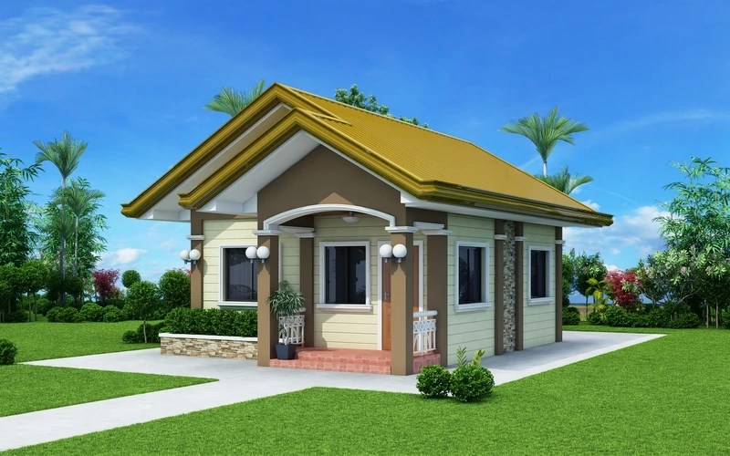 Nhỏ gọn tiện ích với mẫu nhà cấp 4 đơn giản mini