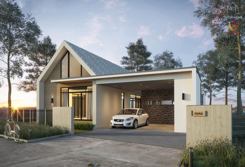 Không gian tinh tế từ nhà cấp 4 kiểu biệt thự mini