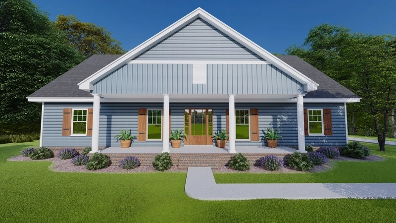 Mẫu nhà cấp 4 hiện đại 3 phòng ngủ đáp ứng gia đình trẻ