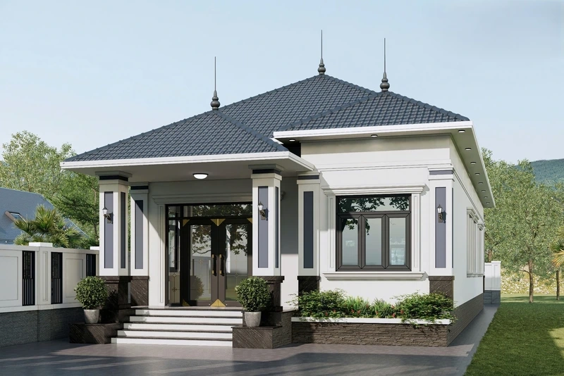 Thư thái mỗi ngày cùng nhà cấp 4 mái nhật có sân vườn