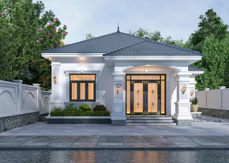 Tiện nghi trọn vẹn với nhà cấp 4 mái nhật có gara