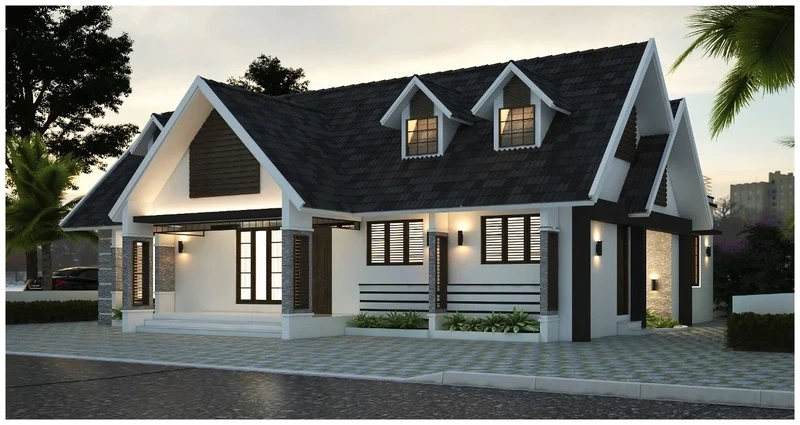 Ấn tượng mẫu nhà cấp 4 mái thái 3 phòng ngủ