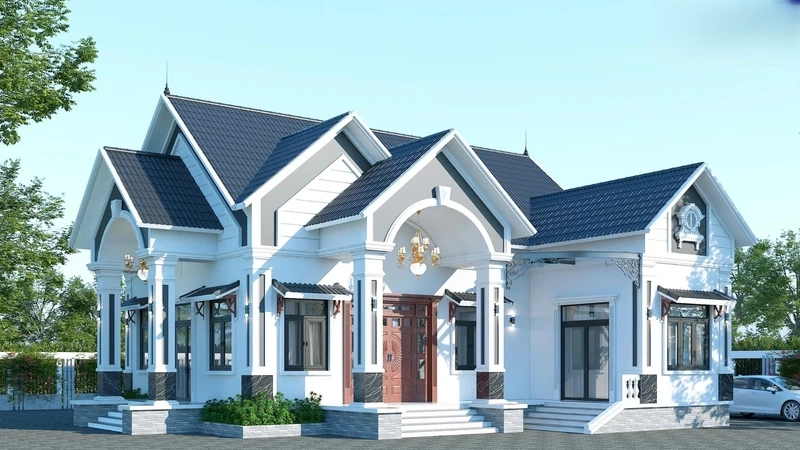 Nổi bật mẫu nhà cấp 4 mái thái 5x20m tối ưu