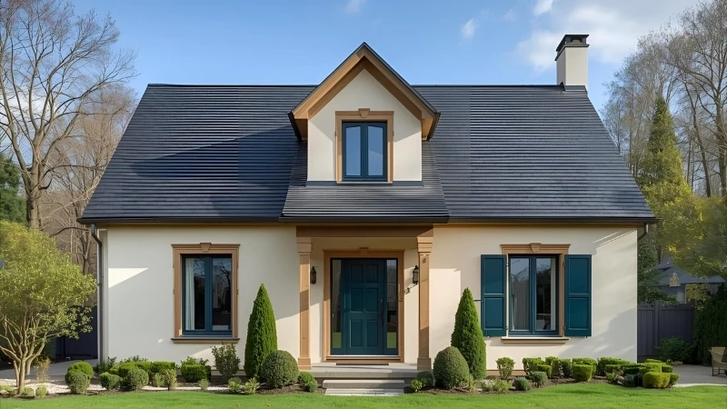 Không gian xanh mát cùng nhà cấp 4 phong cách châu âu có sân vườn