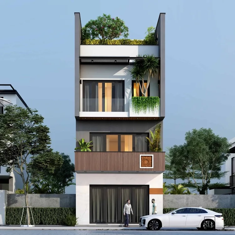 Ảnh nhà ống 3 tầng với phong thủy đúng chuẩn mang lại vượng khí