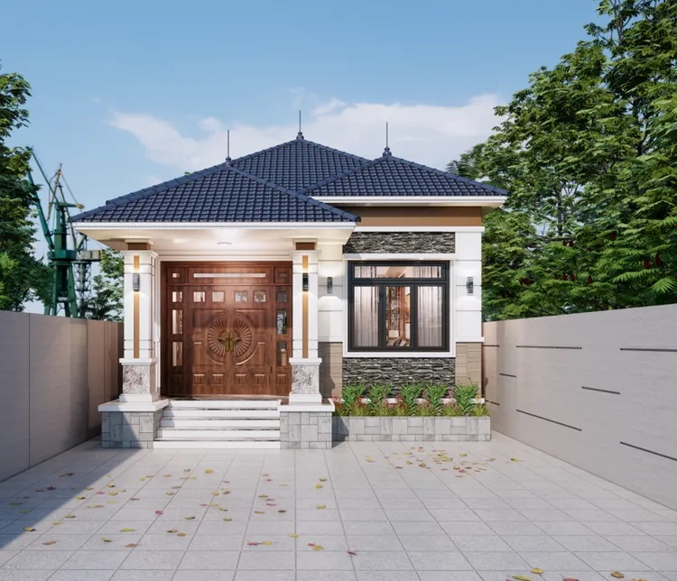 Xem ảnh tư liệu phong cách kiến trúc nhà cấp 4 truyền thống và hiện đại