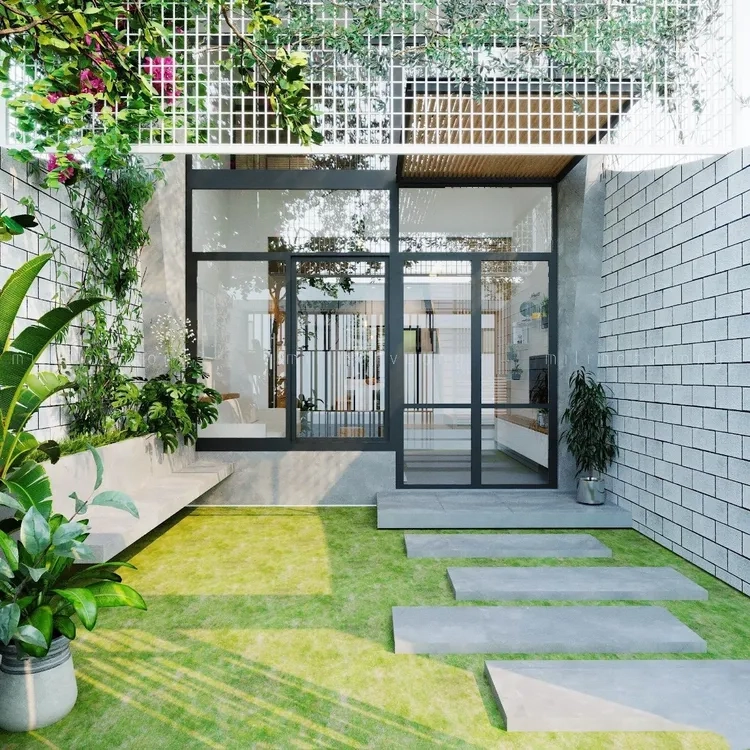 Chiêm ngưỡng ảnh nhà ống đẹp mái thái gác lửng hiện đại