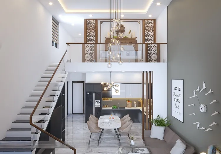 Tham khảo ảnh nội thất gác lửng cho nhà nhỏ tiện nghi